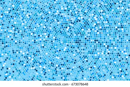 Light BLUE vector red banner with set of circles, dots. Donuts Background. Creative Design Template. Technological halftone illustration.
