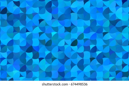 Light BLUE vector red banner with set of circles, dots. Donuts Background. Creative Design Template. Technological halftone illustration.