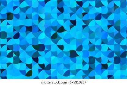 Light BLUE vector red banner with set of circles, dots. Donuts Background. Creative Design Template. Technological halftone illustration.