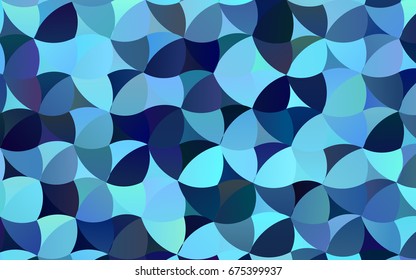 Light BLUE vector red banner with set of circles, dots. Donuts Background. Creative Design Template. Technological halftone illustration.