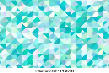 Light BLUE vector red banner with set of circles, dots. Donuts Background. Creative Design Template. Technological halftone illustration.