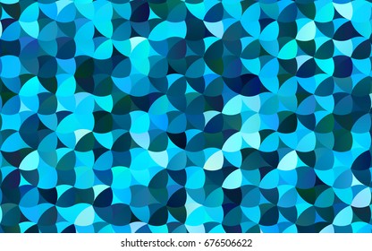Light BLUE vector red banner with set of circles, dots. Donuts Background. Creative Design Template. Technological halftone illustration.