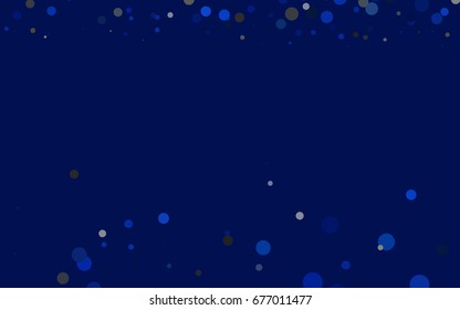 Light BLUE vector red banner with set of circles, dots. Donuts Background. Creative Design Template. Technological halftone illustration.