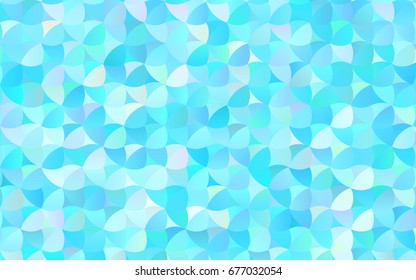 Light BLUE vector red banner with set of circles, dots. Donuts Background. Creative Design Template. Technological halftone illustration.