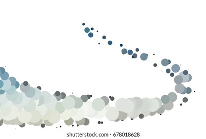 Light BLUE vector red banner with set of circles, dots. Donuts Background. Creative Design Template. Technological halftone illustration.