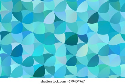 Light BLUE vector red banner with set of circles, dots. Donuts Background. Creative Design Template. Technological halftone illustration.