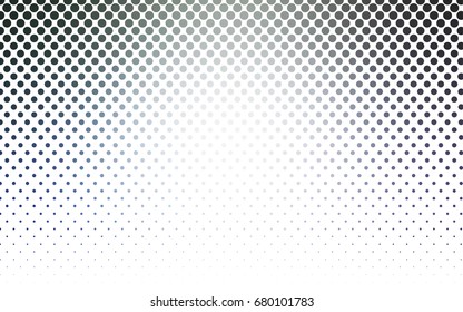 Light BLUE vector red banner with set of circles, dots. Donuts Background. Creative Design Template. Technological halftone illustration.