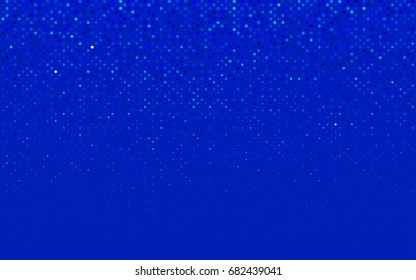 Light BLUE vector red banner with set of circles, dots. Donuts Background. Creative Design Template. Technological halftone illustration.