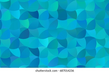 Light BLUE vector red banner with set of circles, dots. Donuts Background. Creative Design Template. Technological halftone illustration.