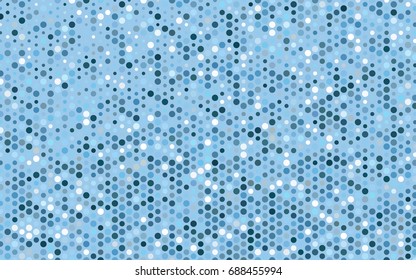 Light BLUE vector red banner with set of circles, dots. Donuts Background. Creative Design Template. Technological halftone illustration.