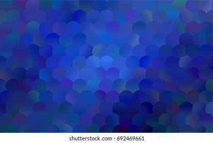 Light BLUE vector red banner with set of circles, dots. Donuts Background. Creative Design Template. Technological halftone illustration.
