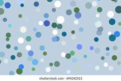 Light BLUE vector red banner with set of circles, dots. Donuts Background. Creative Design Template. Technological halftone illustration.