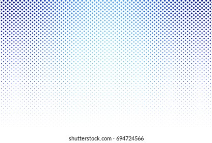 Light BLUE vector red banner with set of circles, dots. Donuts Background. Creative Design Template. Technological halftone illustration.