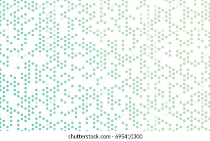 Light BLUE vector red banner with set of circles, dots. Donuts Background. Creative Design Template. Technological halftone illustration.