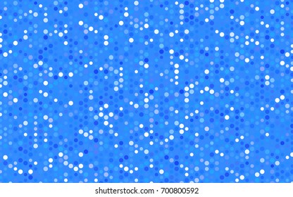 Light BLUE vector red banner with set of circles, dots. Donuts Background. Creative Design Template. Technological halftone illustration.