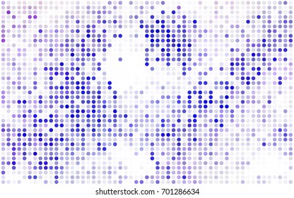 Light BLUE vector red banner with set of circles, dots. Donuts Background. Creative Design Template. Technological halftone illustration.