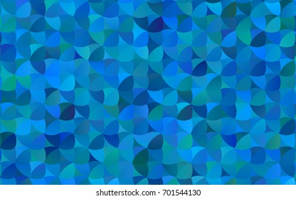Light BLUE vector red banner with set of circles, dots. Donuts Background. Creative Design Template. Technological halftone illustration.