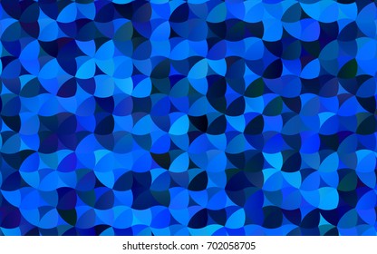 Light BLUE vector red banner with set of circles, dots. Donuts Background. Creative Design Template. Technological halftone illustration.