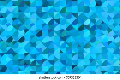 Light BLUE vector red banner with set of circles, dots. Donuts Background. Creative Design Template. Technological halftone illustration.