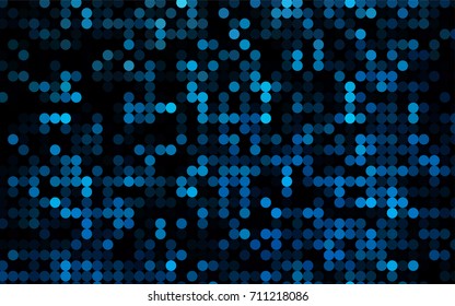 Light BLUE vector red banner with set of circles, dots. Donuts Background. Creative Design Template. Technological halftone illustration.