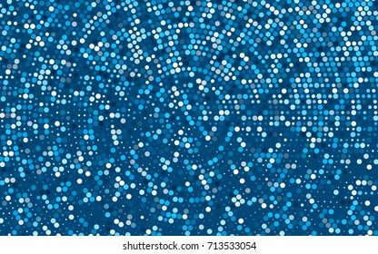 Light BLUE vector red banner with set of circles, dots. Donuts Background. Creative Design Template. Technological halftone illustration.