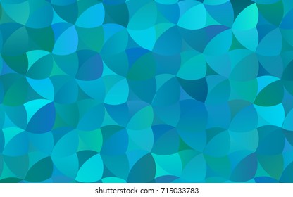 Light BLUE vector red banner with set of circles, dots. Donuts Background. Creative Design Template. Technological halftone illustration.