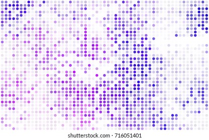 Light BLUE vector red banner with set of circles, dots. Donuts Background. Creative Design Template. Technological halftone illustration.