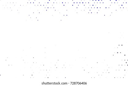 Light BLUE vector red banner with set of circles, dots. Donuts Background. Creative Design Template. Technological halftone illustration.