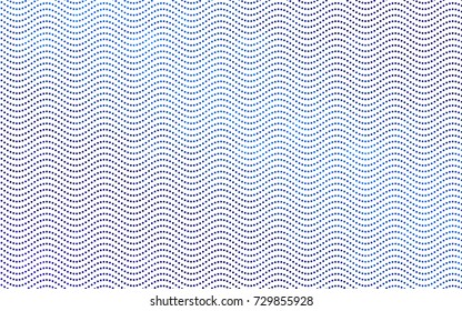 Light BLUE vector red banner with set of circles, dots. Donuts Background. Creative Design Template. Technological halftone illustration.