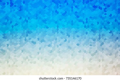 Light BLUE vector red banner with set of circles, dots. Donuts Background. Creative Design Template. Technological halftone illustration.