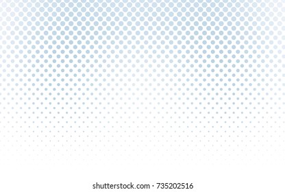 Light BLUE vector red banner with set of circles, dots. Donuts Background. Creative Design Template. Technological halftone illustration.