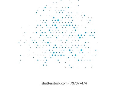 Light BLUE vector red banner with set of circles, dots. Donuts Background. Creative Design Template. Technological halftone illustration.