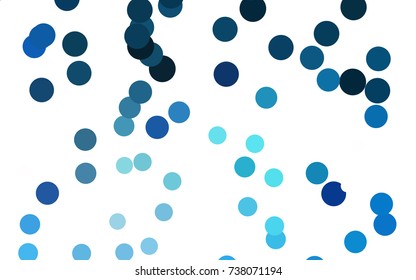 Light BLUE vector red banner with set of circles, dots. Donuts Background. Creative Design Template. Technological halftone illustration.
