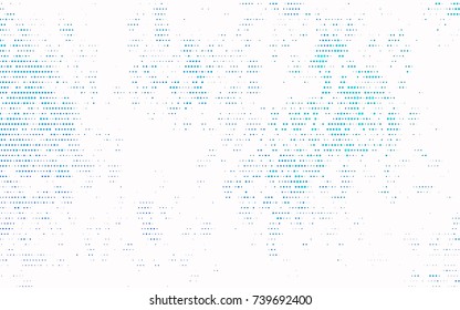 Light BLUE vector red banner with set of circles, dots. Donuts Background. Creative Design Template. Technological halftone illustration.