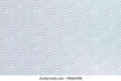 Light BLUE vector red banner with set of circles, dots. Donuts Background. Creative Design Template. Technological halftone illustration.