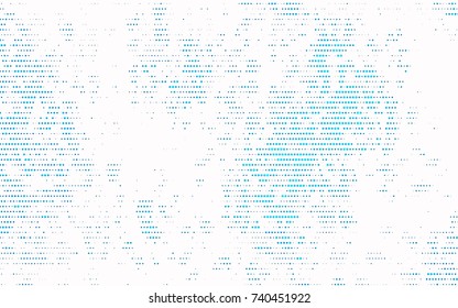Light BLUE vector red banner with set of circles, dots. Donuts Background. Creative Design Template. Technological halftone illustration.