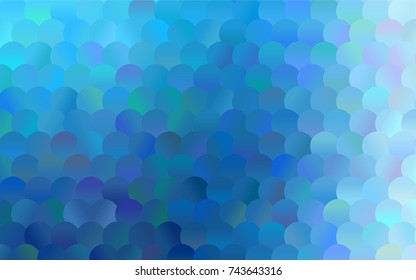 Light BLUE vector red banner with set of circles, dots. Donuts Background. Creative Design Template. Technological halftone illustration.