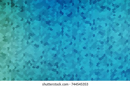 Light BLUE vector red banner with set of circles, dots. Donuts Background. Creative Design Template. Technological halftone illustration.