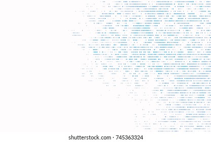 Light BLUE vector red banner with set of circles, dots. Donuts Background. Creative Design Template. Technological halftone illustration.