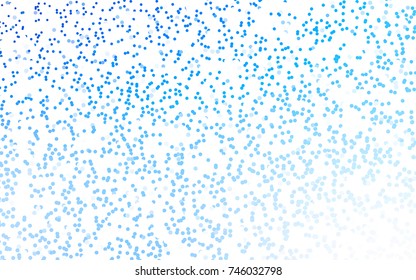 Light BLUE vector red banner with set of circles, dots. Donuts Background. Creative Design Template. Technological halftone illustration.