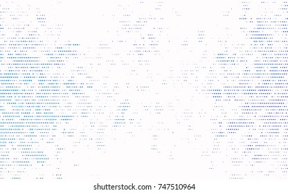 Light BLUE vector red banner with set of circles, dots. Donuts Background. Creative Design Template. Technological halftone illustration.