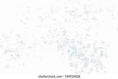 Light BLUE vector red banner with set of circles, dots. Donuts Background. Creative Design Template. Technological halftone illustration.