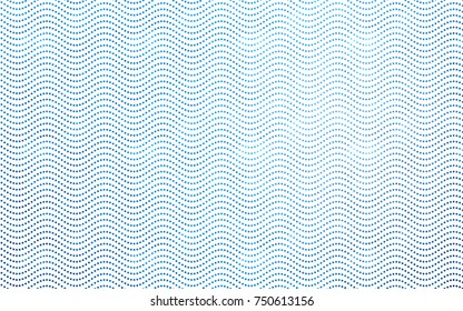 Light BLUE vector red banner with set of circles, dots. Donuts Background. Creative Design Template. Technological halftone illustration.