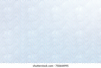 Light BLUE vector red banner with set of circles, dots. Donuts Background. Creative Design Template. Technological halftone illustration.