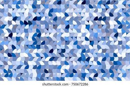 Light BLUE vector red banner with set of circles, dots. Donuts Background. Creative Design Template. Technological halftone illustration.