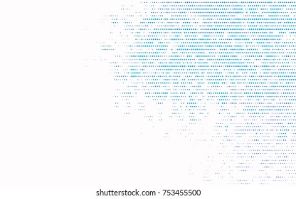 Light BLUE vector red banner with set of circles, dots. Donuts Background. Creative Design Template. Technological halftone illustration.