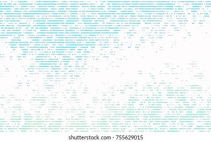 Light BLUE vector red banner with set of circles, dots. Donuts Background. Creative Design Template. Technological halftone illustration.