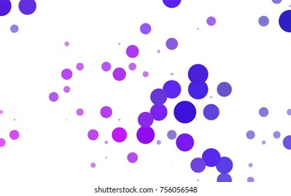 Light BLUE vector red banner with set of circles, dots. Donuts Background. Creative Design Template. Technological halftone illustration.