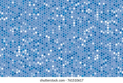 Light BLUE vector red banner with set of circles, dots. Donuts Background. Creative Design Template. Technological halftone illustration.