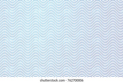 Light BLUE vector red banner with set of circles, dots. Donuts Background. Creative Design Template. Technological halftone illustration.